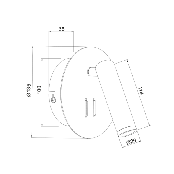 ΕΠΙΤΟΙΧΟ ΦΩΤΙΣΤΙΚΟ LED 3+4W 3000K 280LM ΜΑΥΡΟ ΜΕΤΑΛΛΙΚΟ D13,5X7CM ZEUS ACA DECOR  – SF1801LEDB