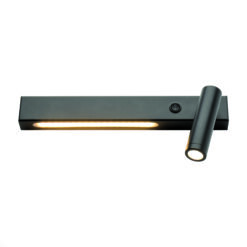 Επιτοίχιο Φωτιστικό LED 12W 3200K 980lm HERMES Μαύρο ACA – SF2110LEDBKR