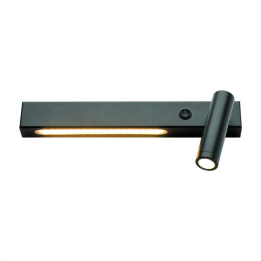 Επιτοίχιο Φωτιστικό LED 12W 3200K 980lm HERMES Μαύρο ACA – SF2110LEDBKR