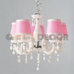 ΚΡΕΜΑΣΤΟ ΑΚΡΥΛΙΚΟ ΛΕΥΚΟ 5ΧΕ14 ΑΜΠΑΖΟΥΡ ΡΟΖ Φ46cm MACA DECOR RON ACA DECOR   – SF35045P