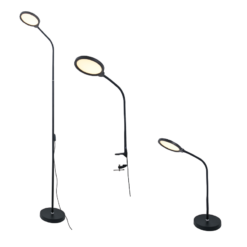 LED ΓΡΑΦΕΙΟΥ 3 IN 1 10W ΜΑΥΡΟ ABS+ΑΛΟΥΜΙΝΙΟ CCT STEP DIMMABLE 32Χ40Χ7 STEFAN ACA – SF501ALL