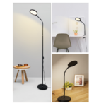 LED ΓΡΑΦΕΙΟΥ 3 IN 1 10W ΜΑΥΡΟ ABS+ΑΛΟΥΜΙΝΙΟ CCT STEP DIMMABLE 32Χ40Χ7 STEFAN ACA – SF501ALL