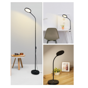 LED ΓΡΑΦΕΙΟΥ 3 IN 1 10W ΜΑΥΡΟ ABS+ΑΛΟΥΜΙΝΙΟ CCT STEP DIMMABLE 32Χ40Χ7 STEFAN ACA – SF501ALL