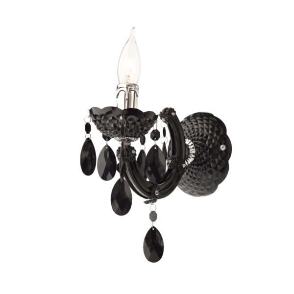 ΑΠΛΙΚΑ ΜΑΥΡΗ ΑΚΡΥΛΙΚΗ 1X40W E14 PEGASUS ACA DECOR  – SF63991B