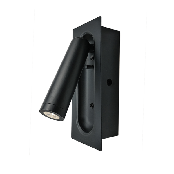 ΕΠΙΤΟΙΧΟ ΦΩΤΙΣΤΙΚΟ LED 3W 3200K 190LM ΜΑΥΡΟ ΜΕΤΑΛΛΙΚΟ ΧΩΝΕΥΤΟ 7X5X17CM AIAS ACA DECOR – SF701LEDB