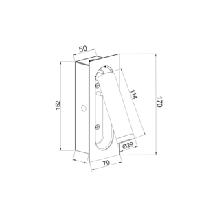 ΕΠΙΤΟΙΧΟ ΦΩΤΙΣΤΙΚΟ LED 3W 3200K 190LM ΜΑΥΡΟ ΜΕΤΑΛΛΙΚΟ ΧΩΝΕΥΤΟ 7X5X17CM AIAS ACA DECOR – SF701LEDB