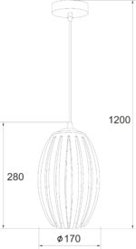 ΚΡΕΜΑΣΤΟ ΑΚΡΥΛΙΚΟ ΔΙΑΦΑΝΟ 1Χ40W Ε27 17x H28cm HOMO ACA DECOR – SF810