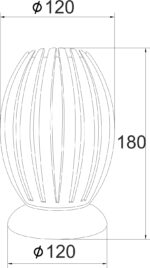 ΠΟΡΤΑΤΙΦ ΑΚΡΥΛΙΚΟ ΔΙΑΦΑΝΟ 1Χ40W Ε27 12x H18cm HOMO ACA DECOR – SF8574