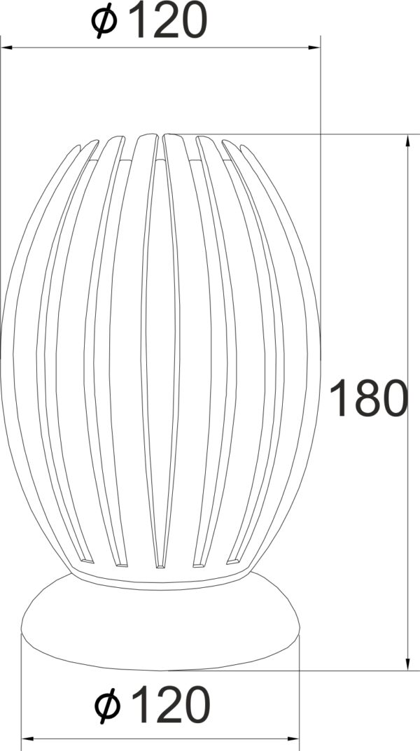 ΠΟΡΤΑΤΙΦ ΑΚΡΥΛΙΚΟ ΔΙΑΦΑΝΟ 1Χ40W Ε27 12x H18cm HOMO ACA DECOR – SF8574