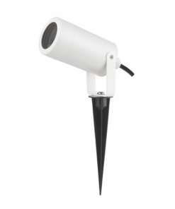 Φωτιστικό Σποτ Τοίχου/Καρφί Κήπου 1xGU10 Λευκό Πλαστικό IP65 ACA – SL7030W