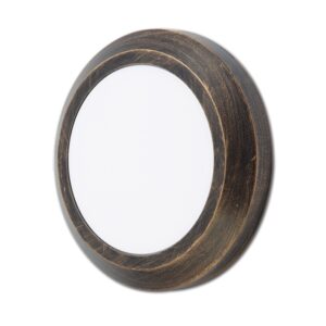 Επιτοίχιο Φωτιστικό LED για Σκαλοπάτια 2.8W ACA σε Απόχρωση Σκουριάς Στρογγυλό Αδιάβροχο IP65 Θερμό 3000K – SLIM01NR