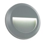Επιτοίχιο Φωτιστικό LED για Σκαλοπάτια 1.5W ACA Γκρι Τετράγωνο Αδιάβροχο IP65 Θερμό 3000K – SLIM02N