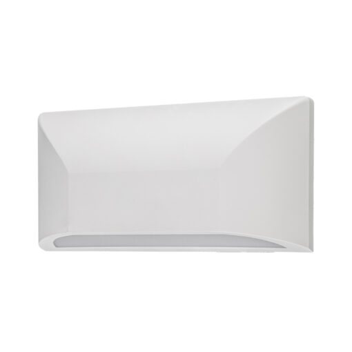 Επιτοίχιο Φωτιστικό LED για Σκαλοπάτια 6W ACA Λευκό Οβάλ Αδιάβροχο IP65 Θερμό 3000K – SLIM22W