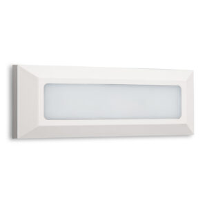 Επιτοίχιο Φωτιστικό LED για Σκαλοπάτια 3W ACA Λευκό Οβάλ Αδιάβροχο IP65 Θερμό 3000K – SLIM31NW