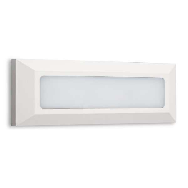 Επιτοίχιο Φωτιστικό LED για Σκαλοπάτια 3W ACA Λευκό Οβάλ Αδιάβροχο IP65 Θερμό 3000K – SLIM31NW