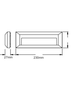 Επιτοίχιο Φωτιστικό LED για Σκαλοπάτια 2W ACA Γκρι Οβάλ Αδιάβροχο IP65 Θερμό 3000K – SLIM32N