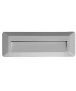 Επιτοίχιο Φωτιστικό LED για Σκαλοπάτια 2W ACA Γκρι Οβάλ Αδιάβροχο IP65 Θερμό 3000K – SLIM32N