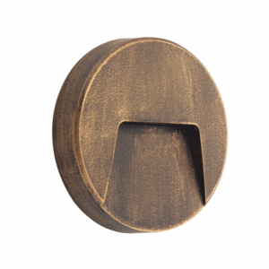 Επιτοίχιο Φωτιστικό LED για Σκαλοπάτια 3W σε Απόχρωση Σκουριάς Στρογγυλό Αδιάβροχο IP65 Θερμό 3000K ACA – SLIM41R