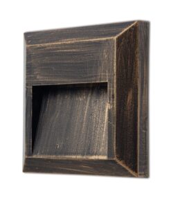 Επιτοίχιο Φωτιστικό LED για Σκαλοπάτια 1.2W ACA σε Απόχρωση Σκουριάς Τετράγωνο Αδιάβροχο IP65 Θερμό 3000K – SLIM52NR