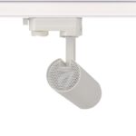 SAND WHITE LED TRACK LUMINAIRE 10W 3000K 3-PHASE 36° 1000LM 230V AC Ra80 Φ55*153MM 5YRS ACA – SOLINE1030W4
