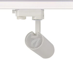 SAND WHITE LED TRACK LUMINAIRE 10W 3000K 3-PHASE 36° 1000LM 230V AC Ra80 Φ55*153MM 5YRS ACA – SOLINE1030W4
