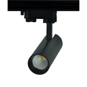 SAND BLACK LED TRACK LUMINAIRE 10W 4000K 3-PHASE 36° 1050LM 230V AC Ra80 Φ55*153MM 5YRS ACA – SOLINE1040B4