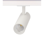 SAND WHITE LED TRACK LUMINAIRE 10W 4000K 1-PHASE 36° 1050LM 230V AC Ra80 Φ55*153MM 5YRS ACA – SOLINE1040W2