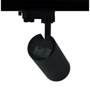 SAND BLACK LED TRACK LUMINAIRE 27W 3000K 3-PHASE 36° 3120LM 230V AC Ra80 Φ74*170MM 5YRS ACA – SOLINE2730B4