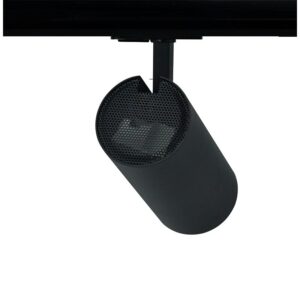 SAND BLACK LED TRACK LUMINAIRE 10W 3000K 1-PHASE 36° 1000LM 230V AC Ra80 Φ55*153MM 5YRS ACA – SOLINE1030B2