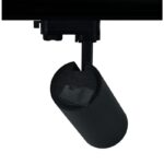 SAND BLACK LED TRACK LUMINAIRE 27W 4000K 3-PHASE 36° 3150LM 230V AC Ra80 Φ74*170MM 5YRS ACA – SOLINE2740B4