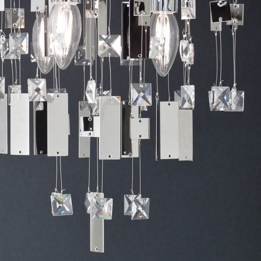 ACA DECOR   – Φωτιστικό Οροφής 3ΧΕ14 Χρώμιο Μέταλλο Φ35ΧΗ32,5cmM