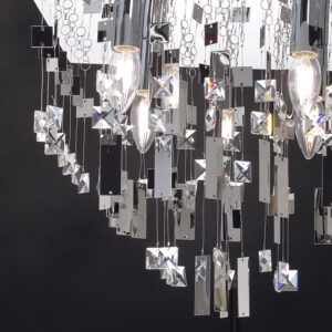 ACA DECOR   – Φωτιστικό Οροφής 3ΧΕ14 Χρώμιο Μέταλλο Φ35ΧΗ32,5cmM