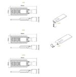 LED Φωτιστικό Δρόμου 30W ACA 150°x75° 4200lm IP66 4000K – BISE3040