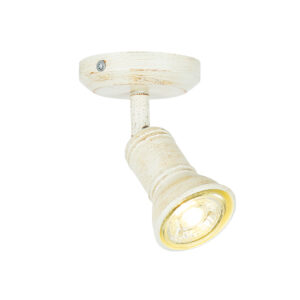 Επίτοιχο Φωτιστικό 1ΧGU10 Λευκό Αντικέ Μεταλλικό ACA DECOR – SU281PAW