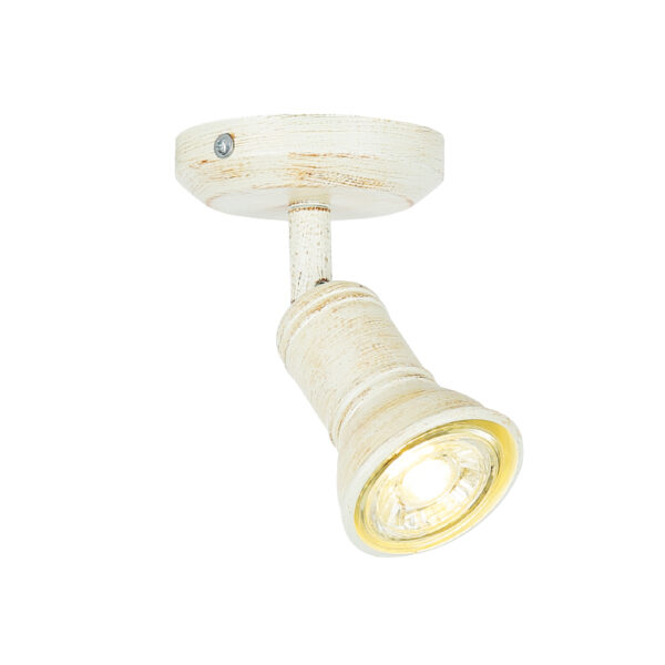 Επίτοιχο Φωτιστικό 1ΧGU10 Λευκό Αντικέ Μεταλλικό ACA DECOR – SU281PAW