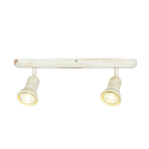 Επίτοιχο Φωτιστικό 2ΧGU10 Λευκό Αντικέ Μεταλλικό ACA DECOR – SU282PAW