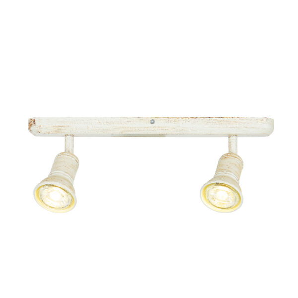 Επίτοιχο Φωτιστικό 2ΧGU10 Λευκό Αντικέ Μεταλλικό ACA DECOR – SU282PAW