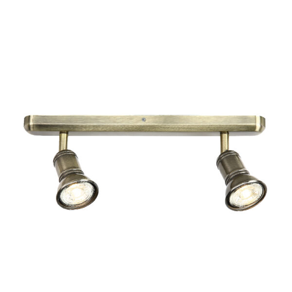 Επίτοιχο Φωτιστικό 2ΧGU10 Μπρονζέ Μεταλλικό ACA DECOR  – SU282PBR