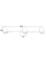 Σποτ III Λευκό Ματ 3ΧGU10 ACA DECOR  – SUH1893TW