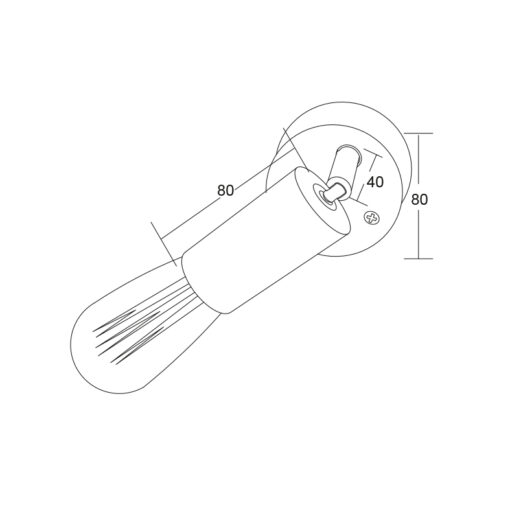 Σποτ Ι ΜΠΡΟΝΖΕ ΑΝΤΙΚΕ 1ΧΕ27 ACA DECOR  – SUT1911PB