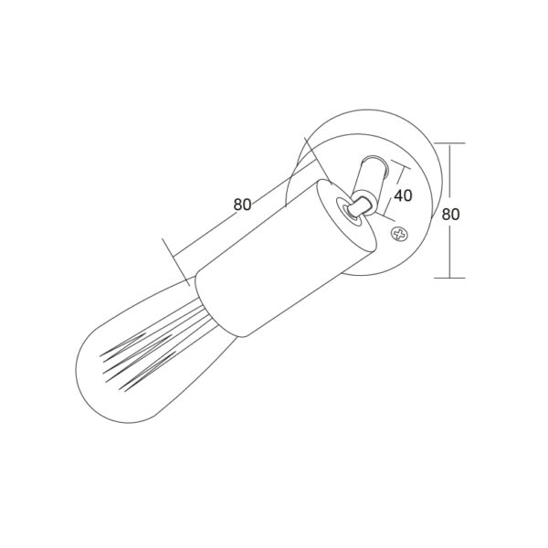 Σποτ Ι ΜΠΡΟΝΖΕ ΑΝΤΙΚΕ 1ΧΕ27 ACA DECOR  – SUT1911PB