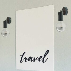 Επίτοιχο Φωτιστικό 1ΧΕ27 Μαύρο Μεταλλικό ACA DECOR – SUT1911PBK