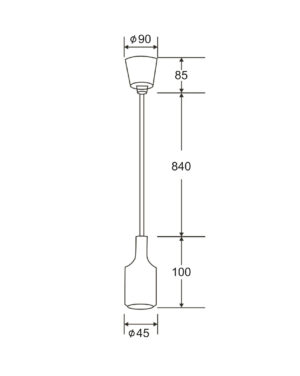 Κρεμαστό Φωτιστικό Σιλικόνης 1xE27 με 1μ Καλώδιο Πράσινο ACA DECOR  – SUTP102G