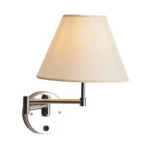 Απλίκα τύπου Ξενοδοχείου με Λευκό Καπέλο 1xΕ27 ACA DECOR  – SUWB01C