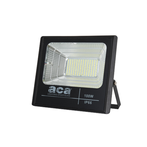 LED Ηλιακός Προβολέας 100W ACA 120° Αδιάβροχος IP66 6000K – SV10060