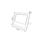 LED Ηλιακός Προβολέας 100W ACA 120° Αδιάβροχος IP66 6000K – SV10060