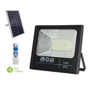 LED Ηλιακός Προβολέας 25W ACA 120° Αδιάβροχος IP66 6000K – SV2560