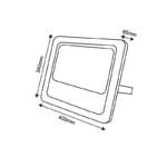 LED Ηλιακός Προβολέας 300W ACA 120° Αδιάβροχος IP66 6000K – SV30060