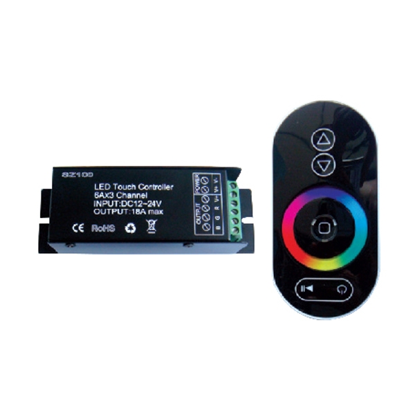 RGB Controller Dimmer RF Με Τηλεχειριστήριο Αφής 216W/432W ACA – SZ100-TOUCH