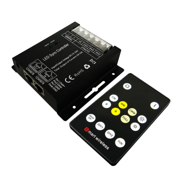 CCT LED CONTROLLER 20A 240W/12V 480W/24V & RF REMOTE ACA – SZ600CCTRF14